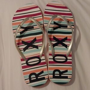 ROXY SILVER MULTICOLOR SANDALS